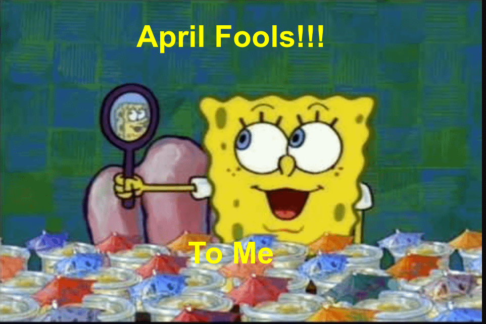 meme SpongeBob tentang April Mop