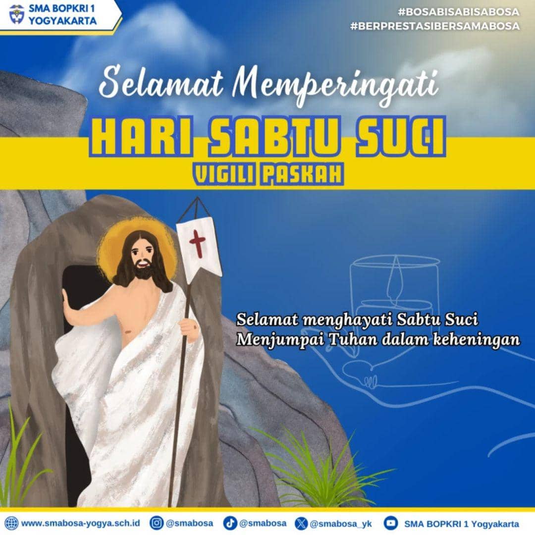 contoh poster Sabtu Suci 2026