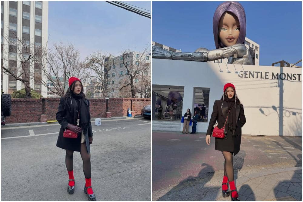 10 Potret Tiara Andini Jalan-jalan di Seoul saat Musim Semi