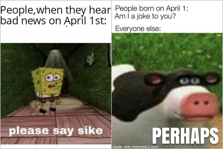 8 Meme Kartun tentang April Mop, Harus Percaya Siapa?
