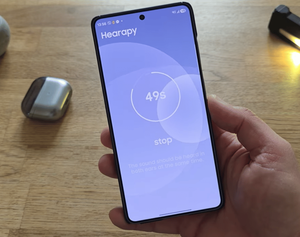 hands-on aplikasi Samsung Hearapy