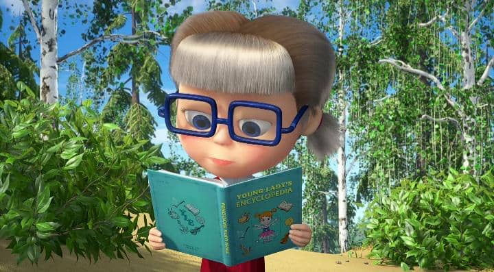 karakter Dasha dalam Masha and The Bear 