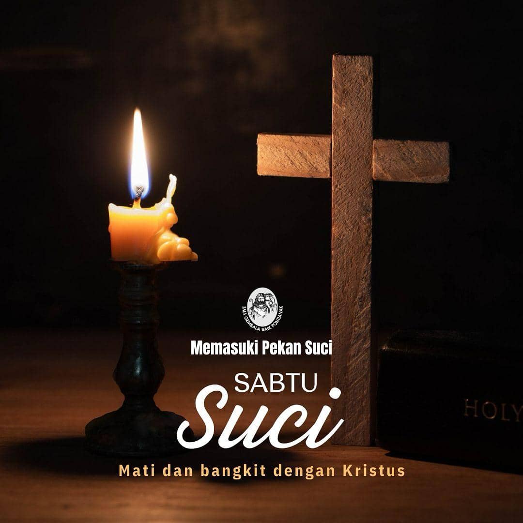 contoh poster Sabtu Suci 2026