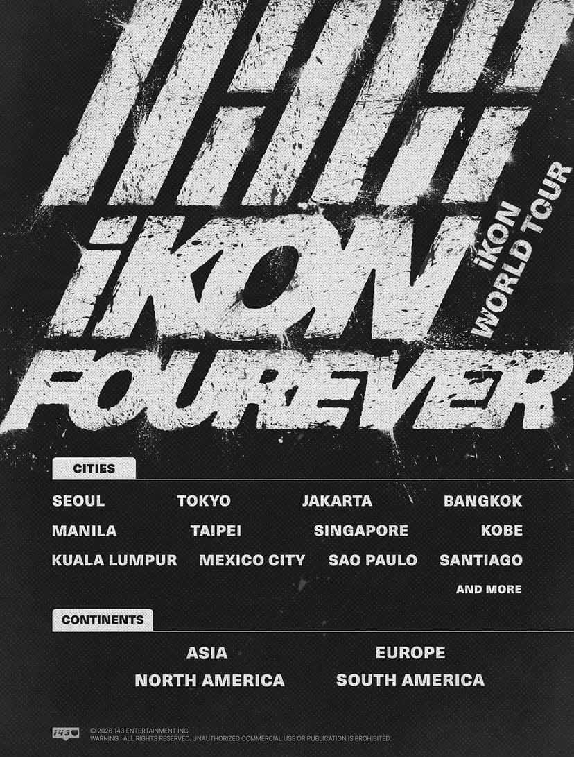 iKON umumkan tur dunia “iKON FOUREVER WORLD TOUR”