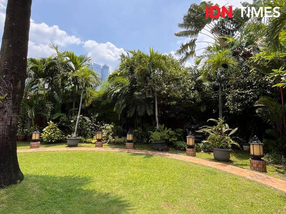 Potret Taman Intelektual di Wisma Habibie dan Ainun, Jakarta Selatan