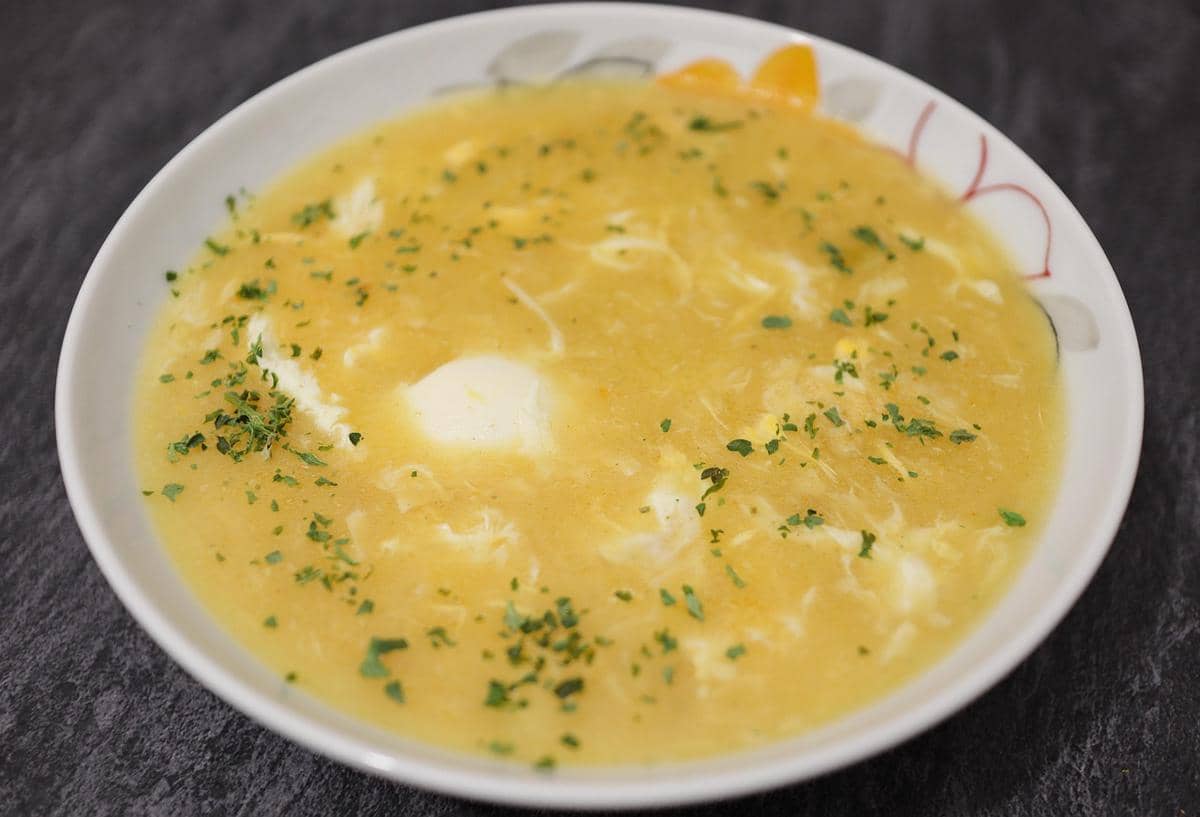 Potret sup telur sederhana