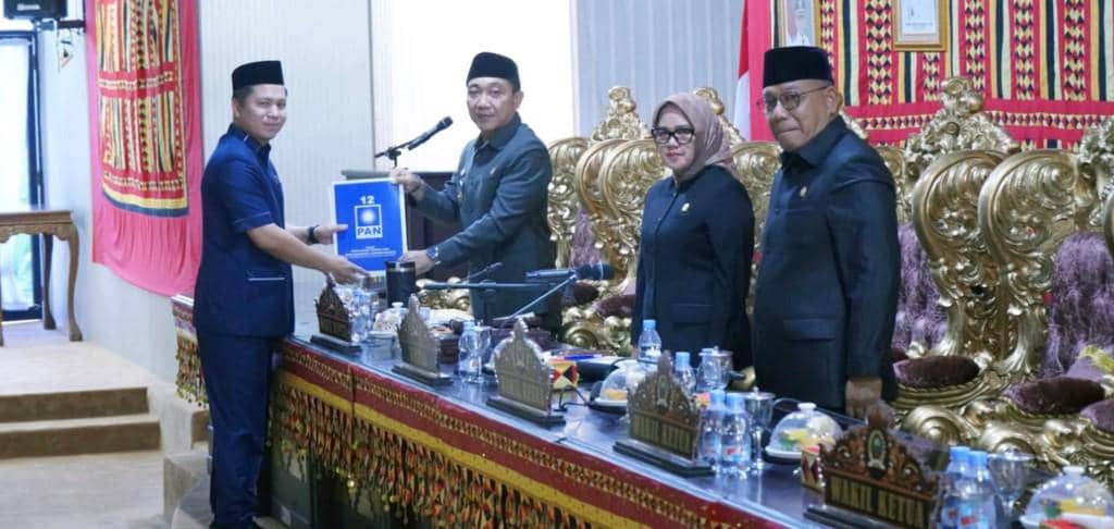 Laporan Keterangan Pertanggungjawaban (LKPj) Bupati Lampung Selatan Tahun Anggaran (TA) 2025 dipaparkan dalam Rapat Paripurna DPRD setempat
