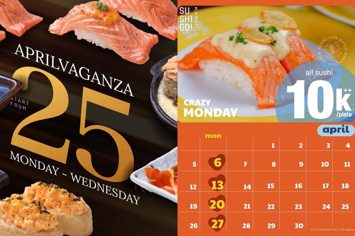 7 Promo Sushi selama April 2026, Makan Puas Tanpa Takut Bokek