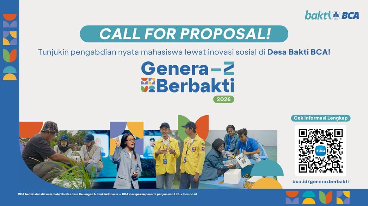 BCA Kembali Gelar Genera-Z Berbakti 2026, Catat Jadwal dan Syaratnya!