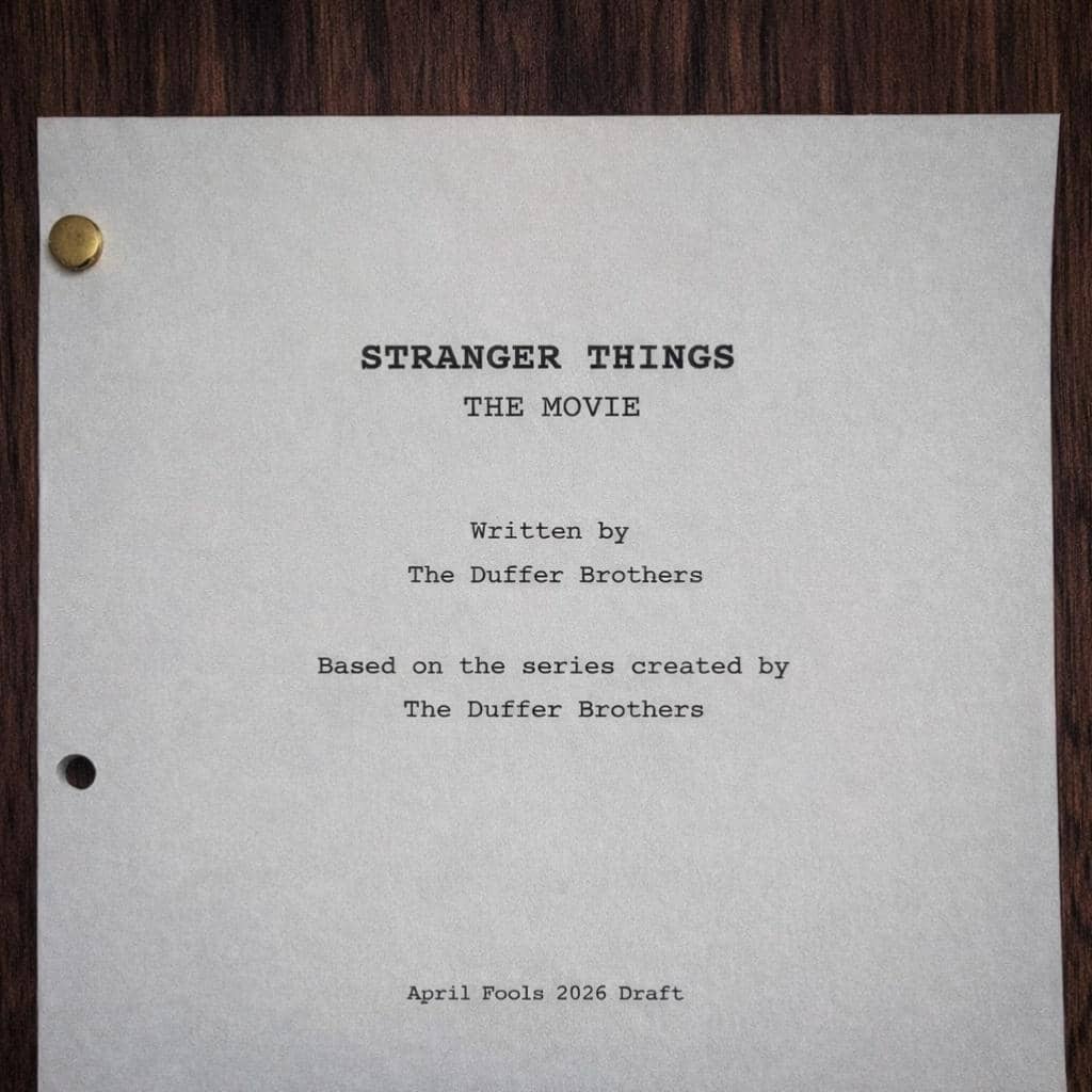 Editan skrip film Stranger Things