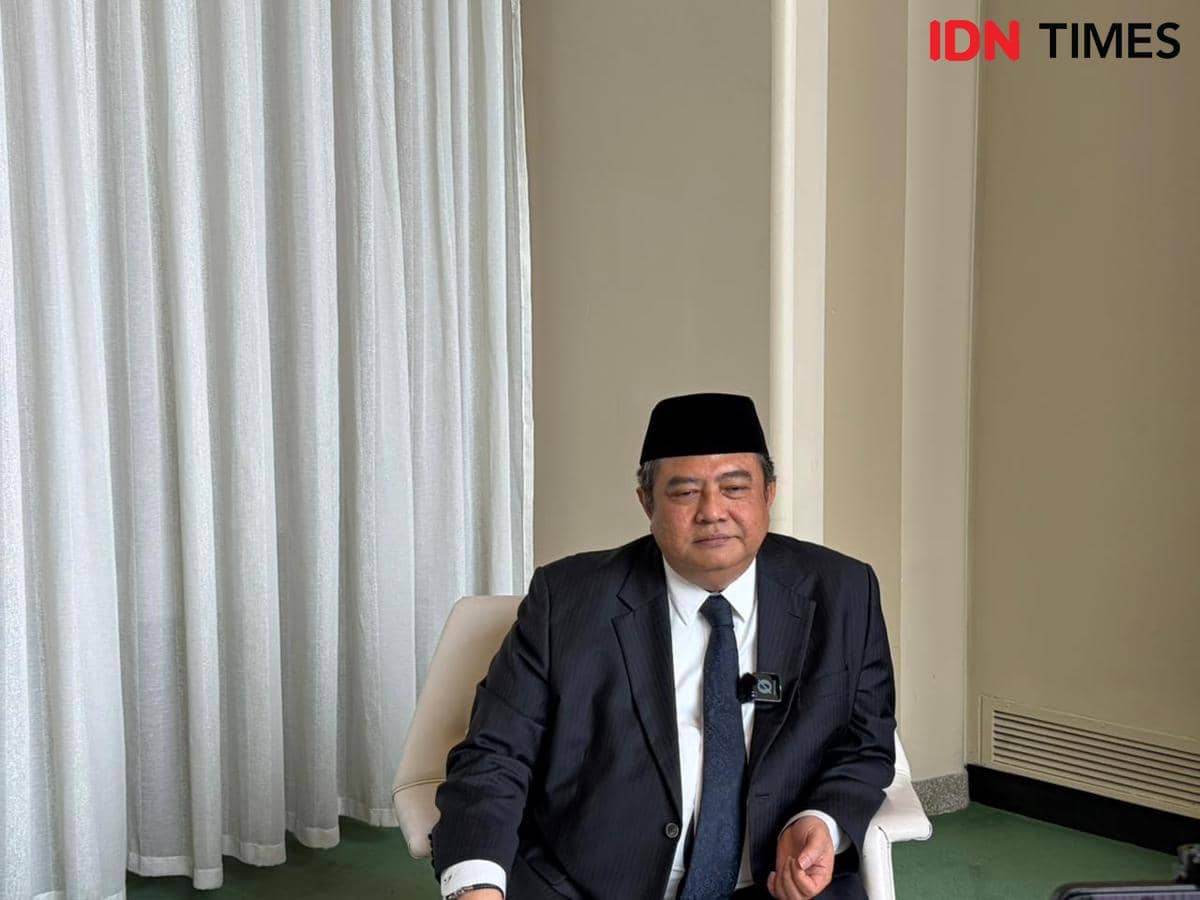 Wakil Tetap RI untuk PBB di New York, Umar Hadi. (IDN Times/Sonya Michaella)