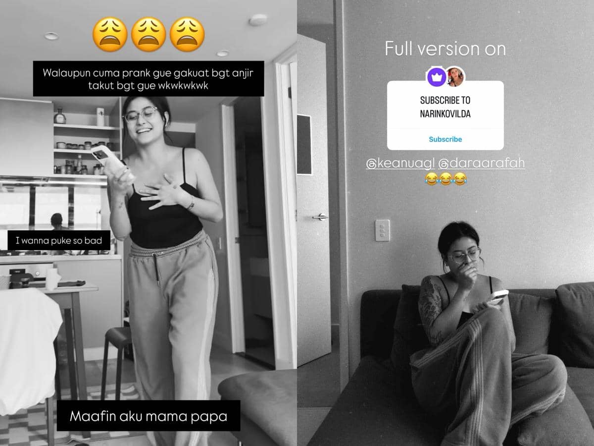 Karin Novilda nge-prank April Mop soal hamil