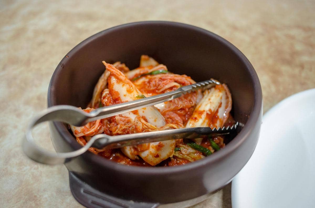 ilustrasi sajian kimchi