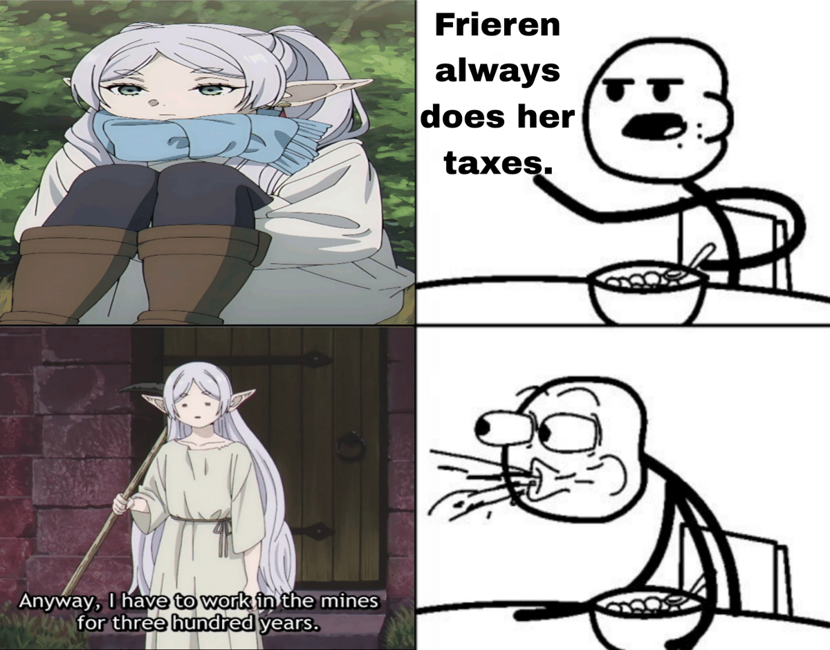 meme anime tentang pajak