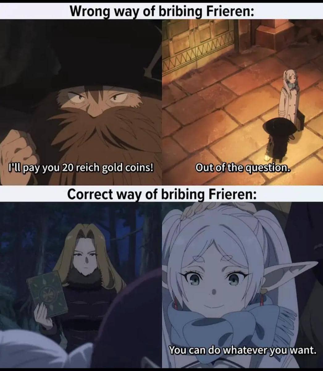 meme Frieren dan grimoire