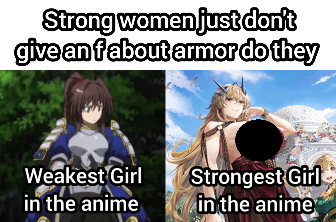 8 Meme Anime tentang Armor, Semakin Tipis Malah Jadi Kuat