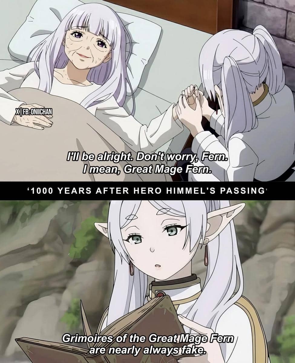 meme Frieren dan grimoire