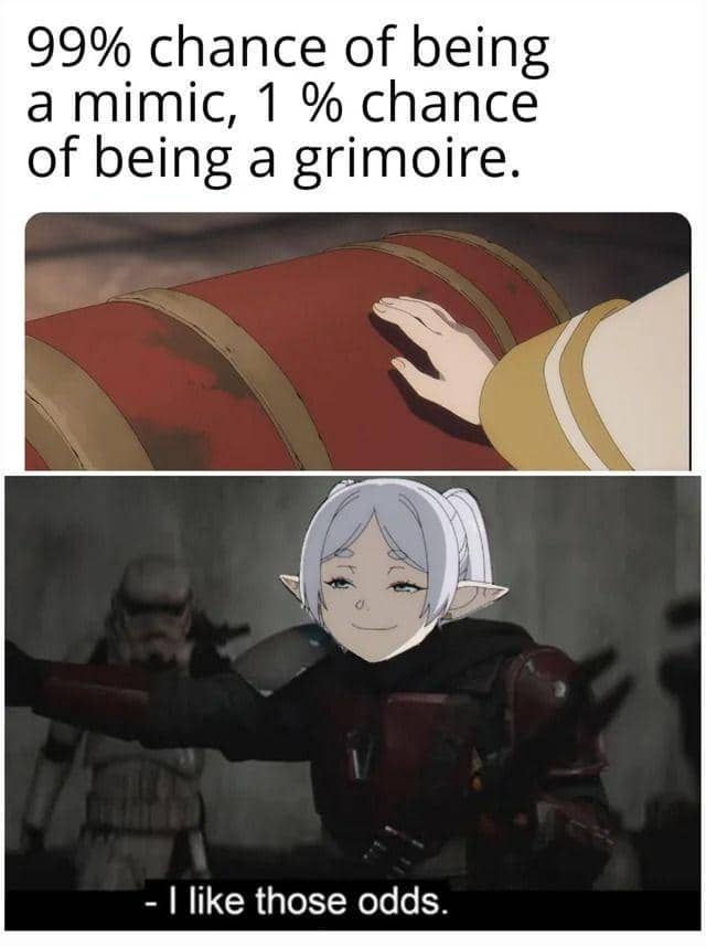 meme Frieren dan grimoire