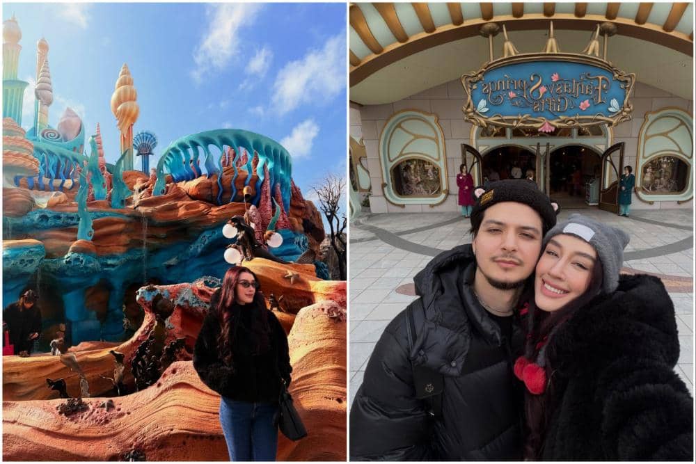 10 Potret Natasha Ryder dan Kekasih Main di Disneysea Tokyo
