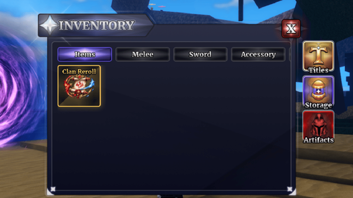 Clan Reroll, salah satu item penting yang bisa didapatkan dengan kode redeem. 