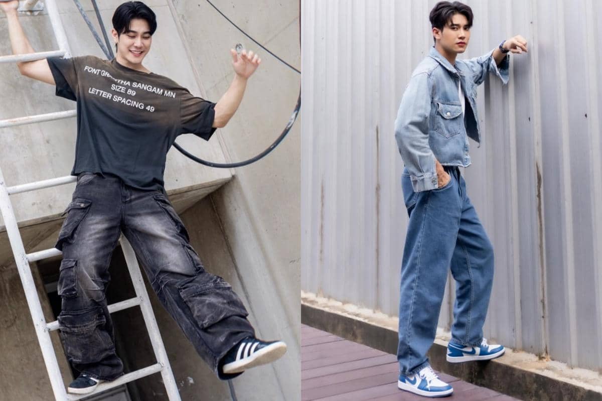 7 Ide Padu Padan Sneakers ala Euro Yotsawat, Gayanya Comfy!