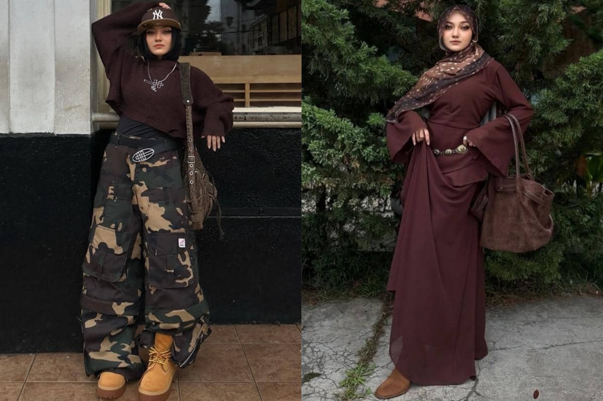 7 Inspirasi Outfit Nuansa Cokelat ala Tia Santika, Klasik tapi Cool!