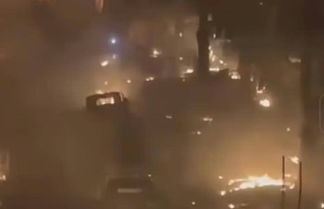 Kondisi sumur minyak terbakar di Hindoli Muba.