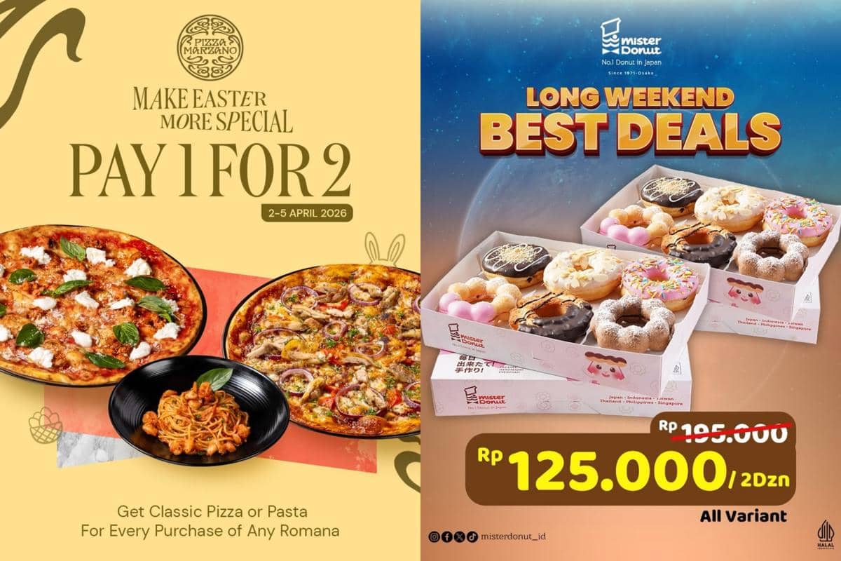 6 Promo Makanan Long Weekend Paskah, Banjir Diskon!