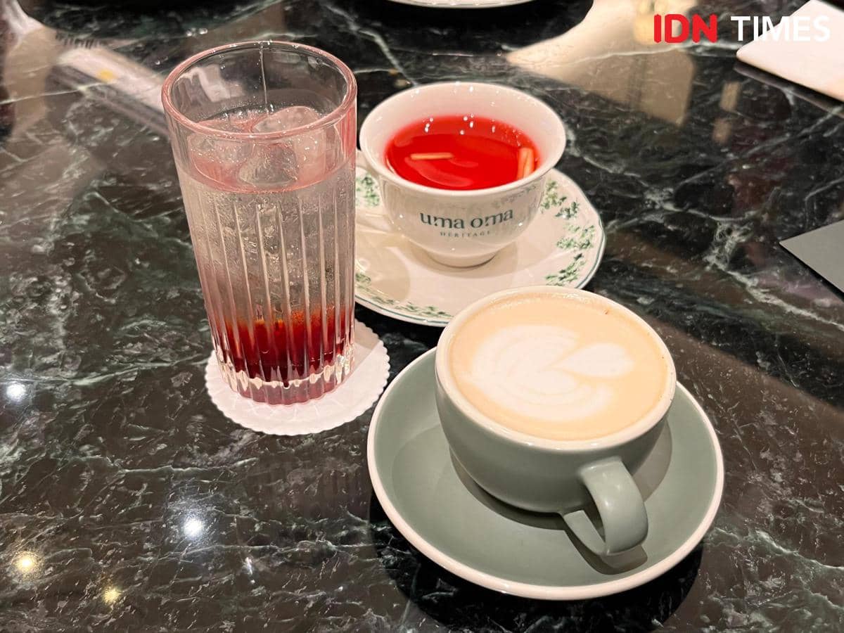 Potret minuman di Uma Oma Heritage, Menteng, Jakarta Pusat 