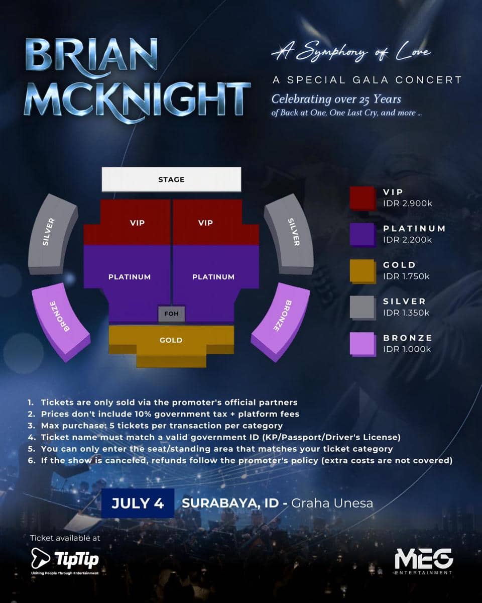 konser Brian McKnight di Indonesia 2026