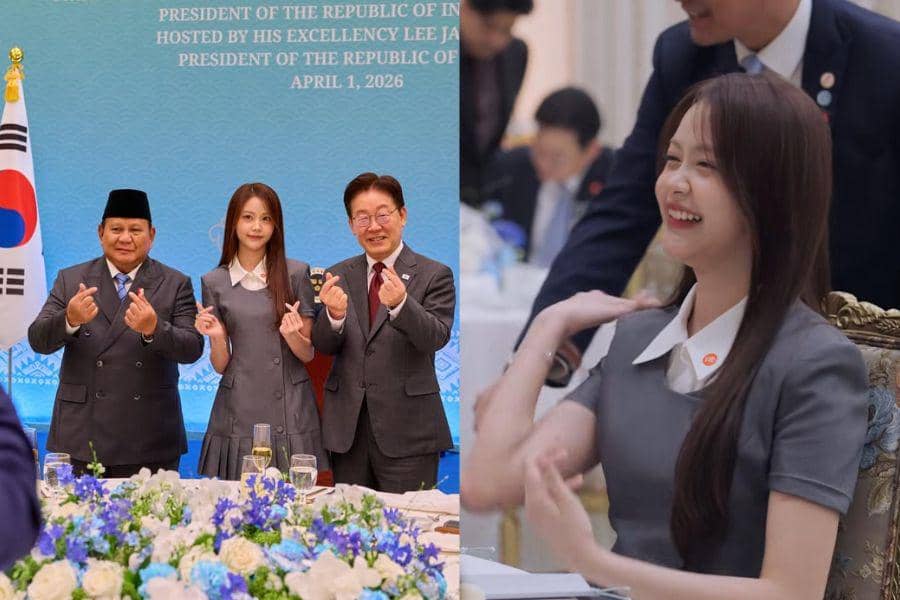 Gaya Carmen H2H di Acara Kepresidenan Blue House, Bajunya Jutaan!