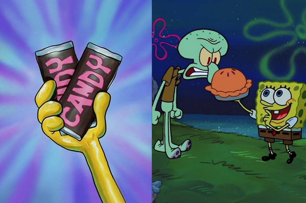cokelat dan pie yang pernah terlihat di serial SpongeBob