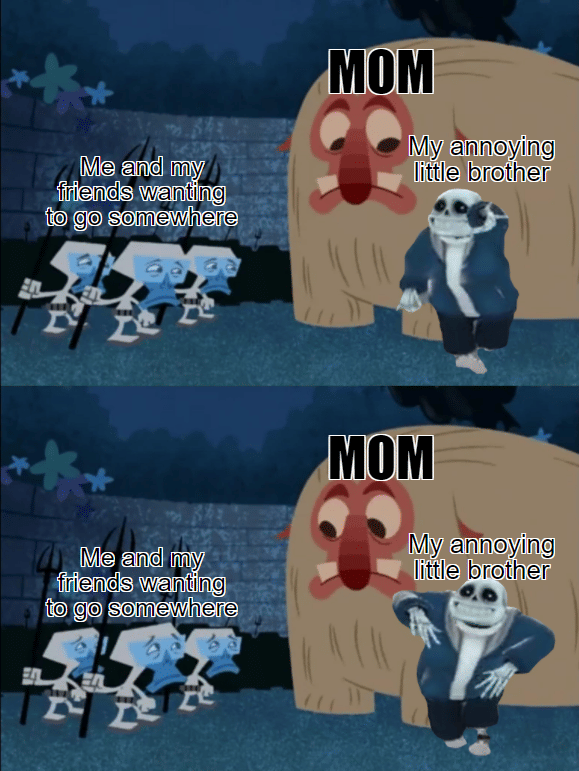 meme kartun tentang adik cowok