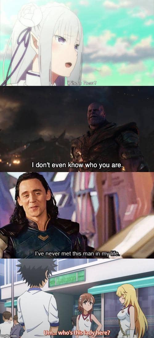 meme anime tentang orang asing