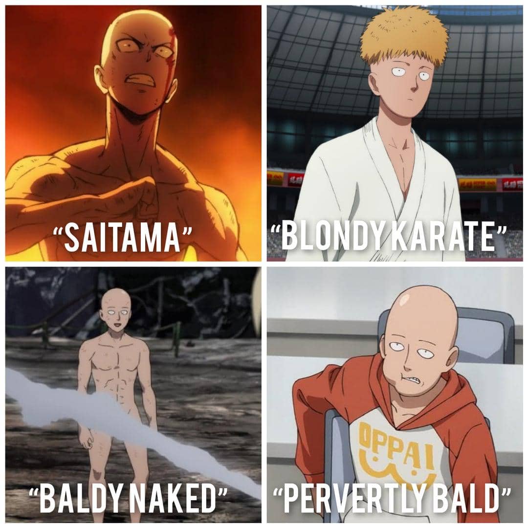 meme anime tentang kepala botak