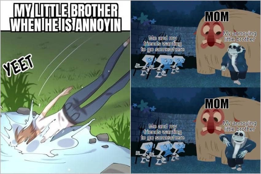 8 Meme Anime tentang Adik Cowok, Ada Aja Kelakuan Mereka!