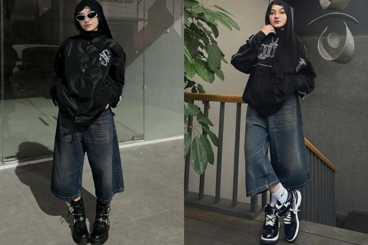 7 Mix and Match Jorts ala Tia Santika, Gayanya Trendi Banget!