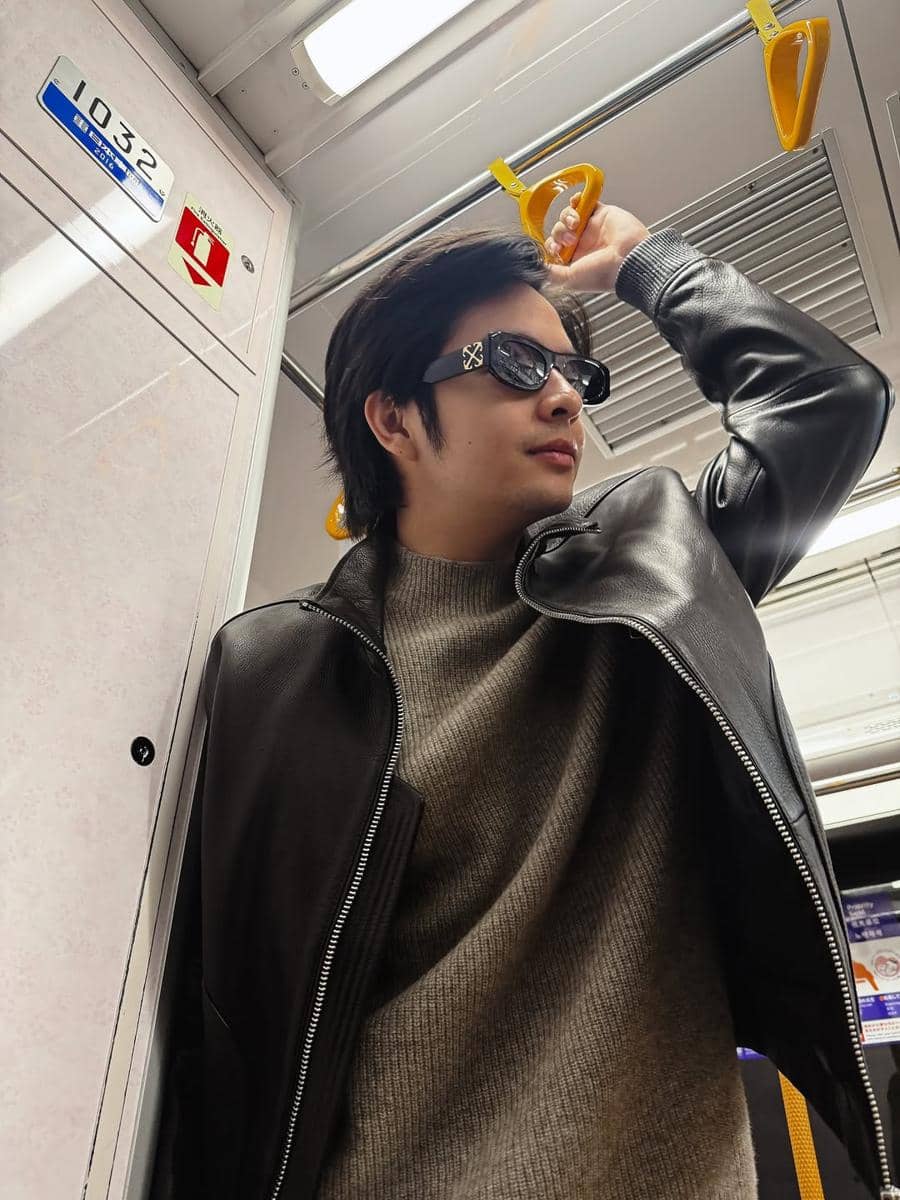 Angga Yunanda dan Shenina Cinnamon saat liburan di Jepang