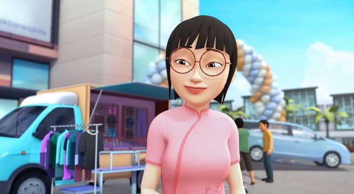 ibu Mei Mei dalam animasi Upin & Ipin