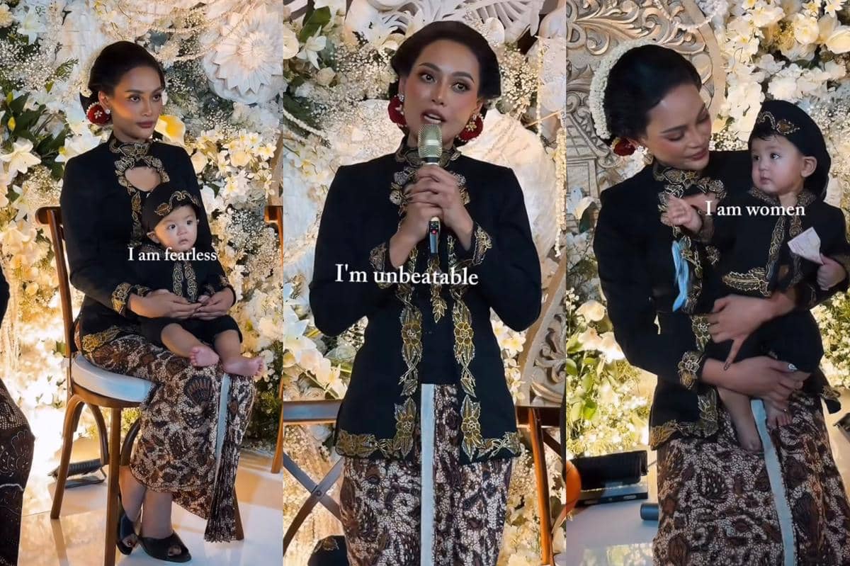 8 Gaya Erika Carlina dan Baby Andrew saat Tedak Siten, Jawa Kental!