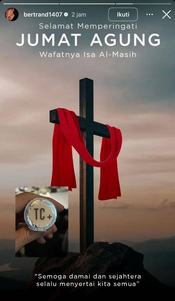 artis yang beri ucapan selamat Jumat Agung 2026