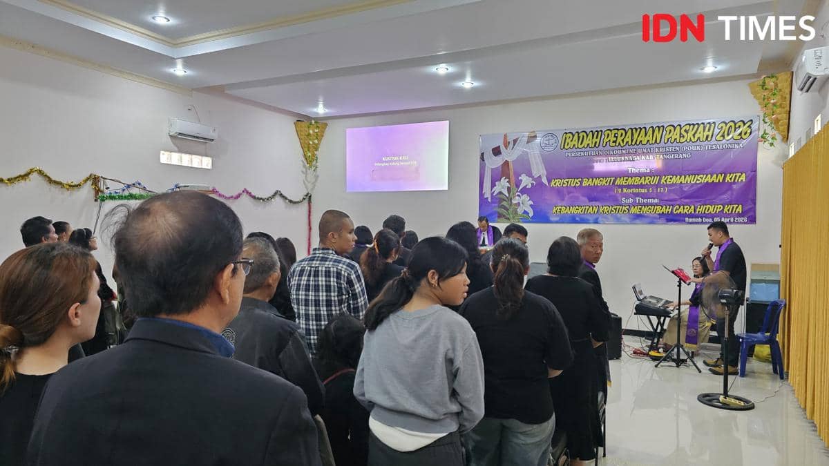 Pelaksanaan Ibadah Jumat Agung jemaat Telasonika Teluknaga