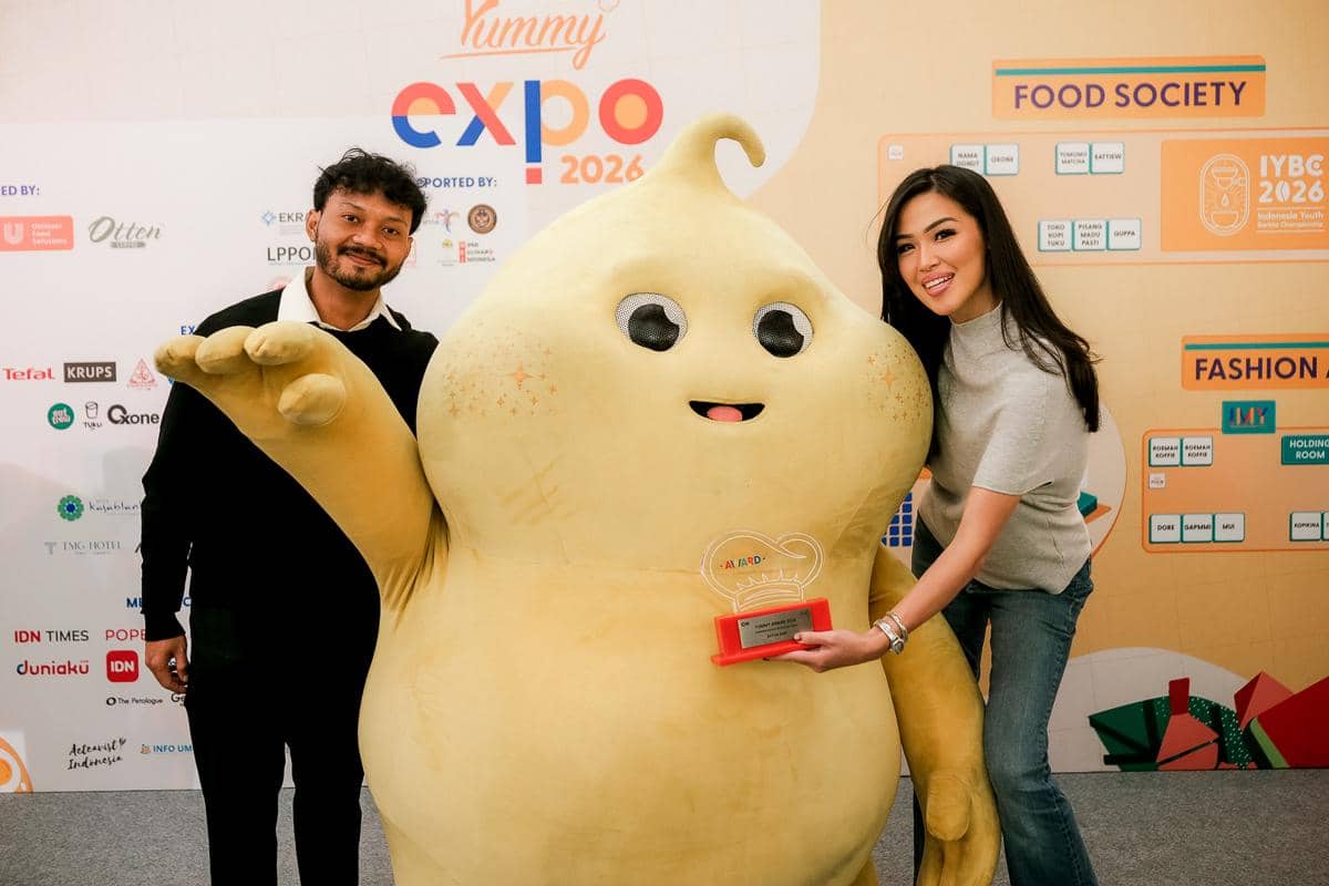Potret salah satu penerima penghargaan Yummy Awards 2026 di Yummy Expo 2026