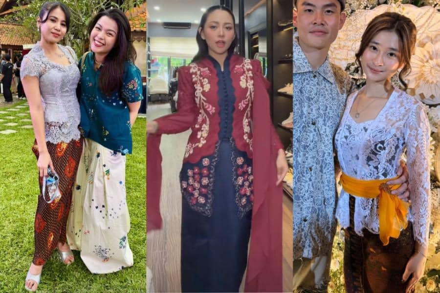 9 Gaya Tamu di Acara Tedak Siten Putra Erika Carlina, Bertema Jawa