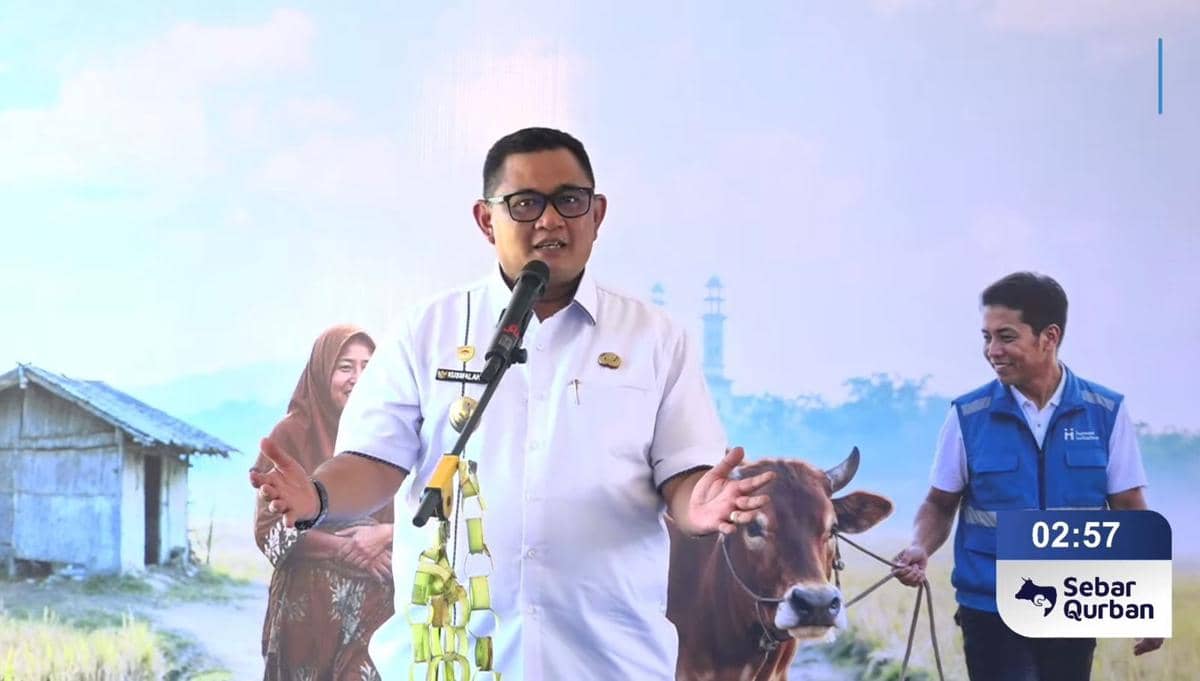 Peluncuran Program Sebar Qurban 2026 oleh Human Initiative di Desa Telaga Banyak, Kecamatan Bayan, Kabupaten Lombok Utara, Nusa Tenggara Barat, Rabu (1/4/2026)/dok HI