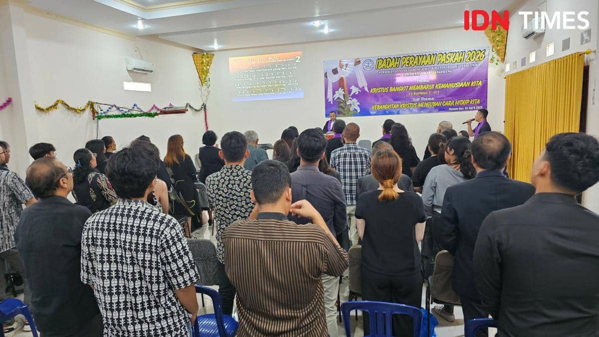 Pelaksanaan Ibadah Jumat Agung jemaat Telasonika Teluknaga