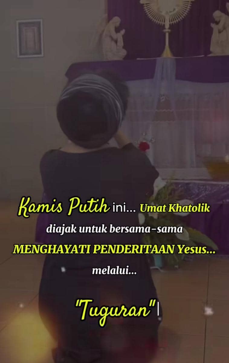 potret artis rayakan Misa Kamis Putih