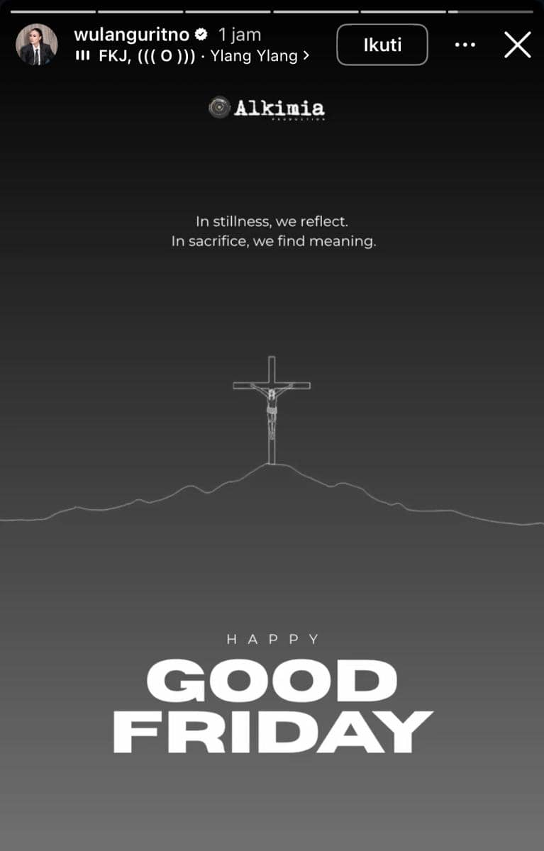 artis yang beri ucapan selamat Jumat Agung 2026 