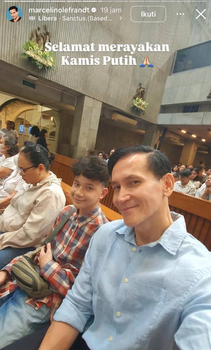 potret artis rayakan Misa Kamis Putih 