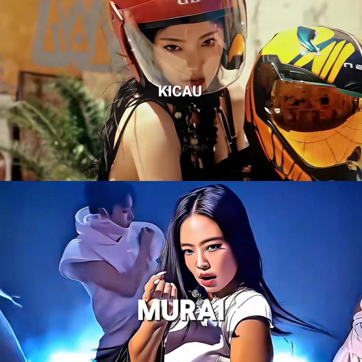 Video Ning Ning dan Karina pakai sound Kicau Mania